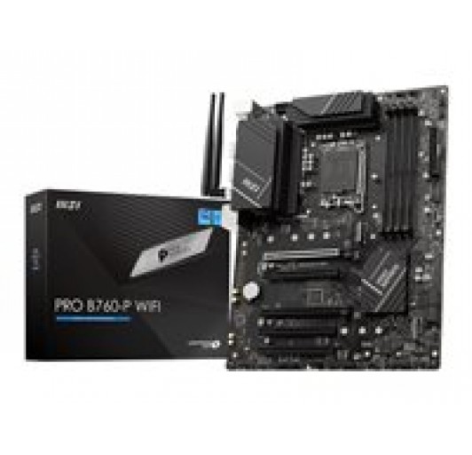 MSI PRO B760-P WIFI  LGA1700 B760  USB 3.2 Gen1/ USB 3.2 Gen 2/ USB-C 3.2 Gen2, USB-C 3.2 Gen 1/  2.5 GLAN/ Blth/ WiFi  ATX 