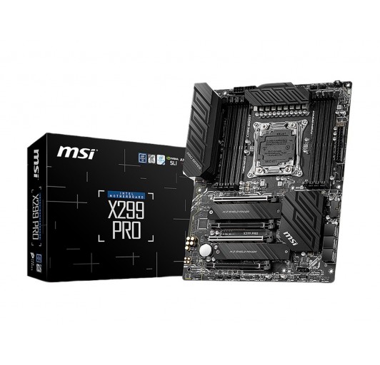 MSI Gaming Intel X299 LGA 2066 Twin Turbo DDR4 / M.2 /GLAN/USB3.2/SLI ATX