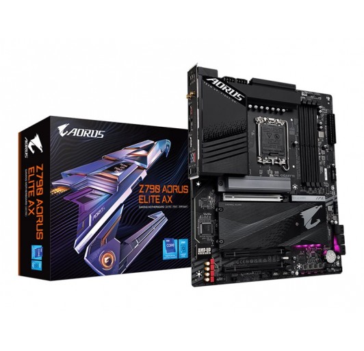 AORUS Z790 ELITE AX 1.0 LGA1700 Z790/ USB 3.2 Gen 1, USB 3.2 Gen 2, USB-C 3.2 Gen2, USB-C 3.2 Gen 2x2 - 2.5 GLAN, Blth/ WiFi ATX