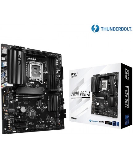 ASRock Z890 PRO-A LGA1851RL-ILM/ Intel Z890/ DDR5/ SATA3/ USB 3.2/ M.2/ ATX