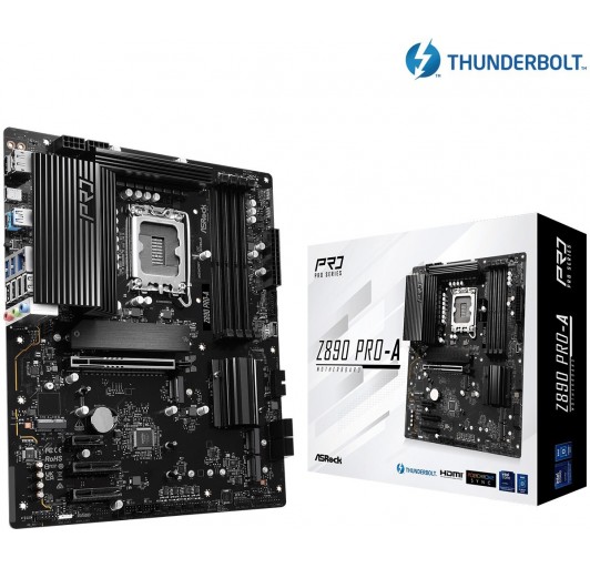 ASRock Z890 PRO-A LGA1851RL-ILM/ Intel Z890/ DDR5/ SATA3/ USB 3.2/ M.2/ ATX