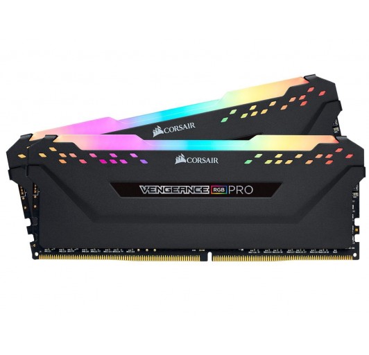 64GB CORSAIR Vengeance RGB Pro (2 x 32GB) 288-Pin PC RAM DDR4 3200 (PC4 25600)  CMW64GX4M2E3200C16