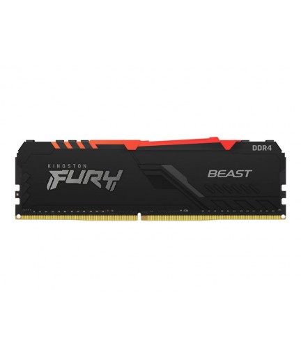  Kingston 8GB DDR4 FURY Beast RGB 3600 MHz / PC4-28800 - CL17 - 1.35 V - unbuffered - non-ECC - black