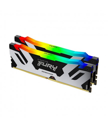 Kingston 32GB (16GB×2 ) 6000MT/s DDR5 CL32 DIMM FURY Renegade RGB White XMP