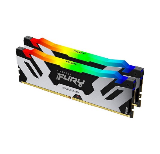 Kingston 32GB (16GB×2 ) 6000MT/s DDR5 CL32 DIMM FURY Renegade RGB White XMP