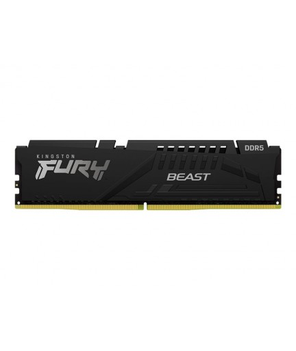 Kingston FURY Beast  DDR5  32GB/ DIMM 288-pin/ 6000 MHz/ PC5-48000 - CL40 - 1.35 V - unbuffered - on-die ECC - black