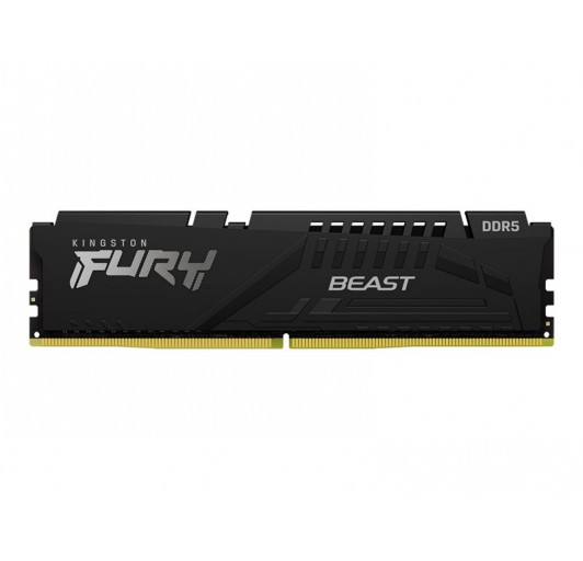 Kingston FURY Beast  DDR5  32GB/ DIMM 288-pin/ 6000 MHz/ PC5-48000 - CL40 - 1.35 V - unbuffered - on-die ECC - black