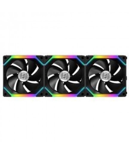 LIAN LI UNI FAN SL120 3 Pack Black - with Controller (ARGB 120mm LED PWM Daisy-Chain)