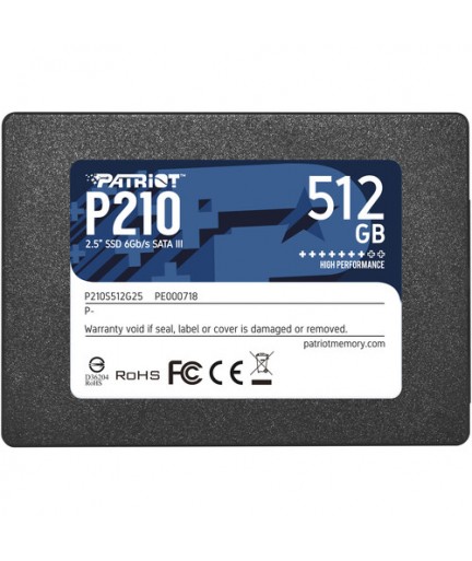 Ssd накопитель patriot p210 p210s512g25 512гб производитель