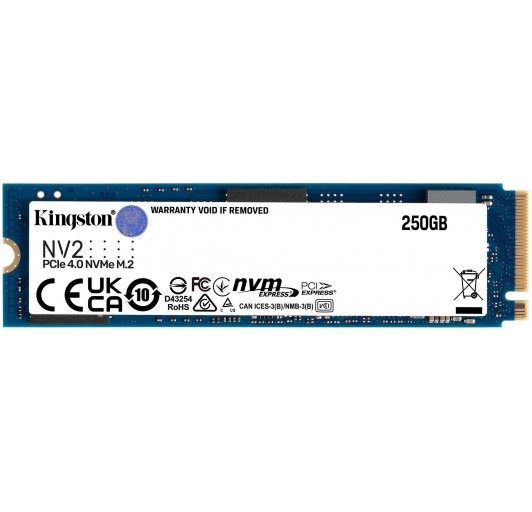 SSD  250GB Kingston NV2  M.2 2280  PCIe 4.0 x4 (NVMe)