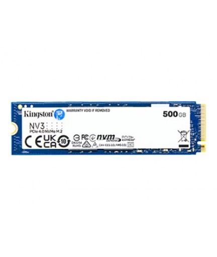 Kingston  500 GB NV3 - SSD - internal - M.2 2280 - PCIe 4.0 x4 (NVMe)