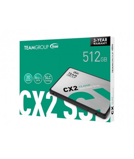 Team Group CX2 2.5" 512GB SATA III 3D NAND (SSD)