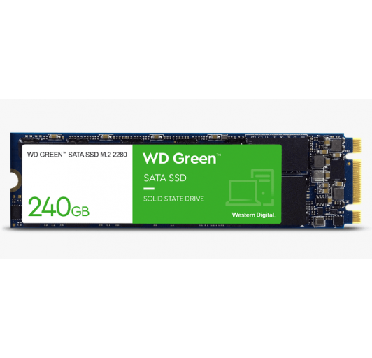 SSD 240GB WD Green™ SATA SSD M.2 2280 WDS240G2G0B