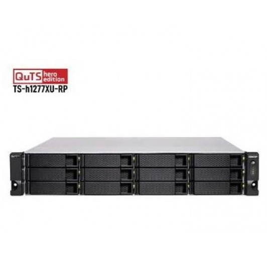 QNAP TS-H1277XU-RP-3700X-32G-US AMD Ryzen 7 3700X 3.6GHz 32GB DDR4 12-Bay 2U Rackmount QuTS Hero NAS