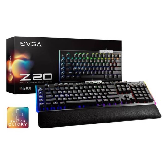 EVGA Z20 RGB Optical Mechanical Gaming Keyboard, RGB Backlit LED (812-W1-20US-KR)