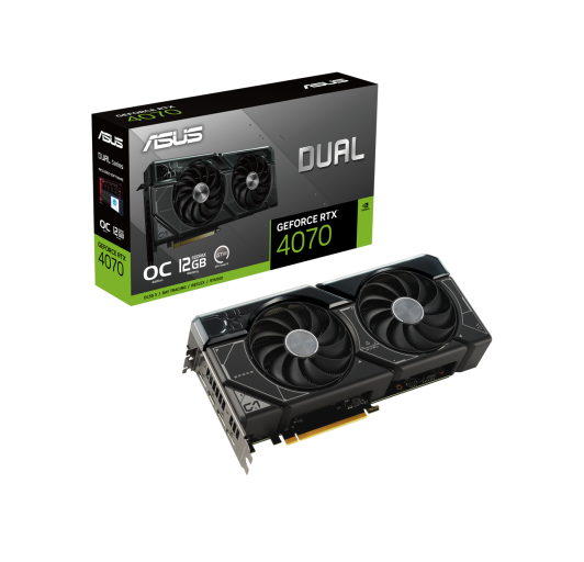 ASUS DUAL RTX 4070 OC 12GB 192-Bit 1xHDMI 2.1 3xDisplayPort 1.4a