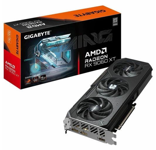 GIGABYTE Gaming Radeon RX 9060 XT 16GB GDDR6 PCI E 5.0 x16  (GV-R9060XTGAMING OC-16GD RX 9060XT) GIGABYTE Gaming Radeon RX 9060 XT 16GB GDDR6 PCI E 5.0 x16  (GV-R9060XTGAMING OC-16GD RX 9060XT)