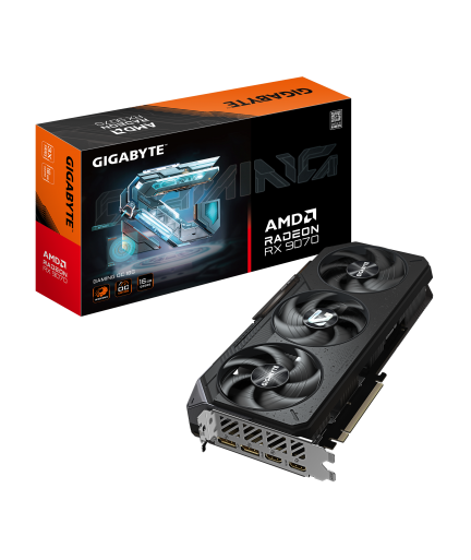 GIGABYTE Radeon RX 9070 Gaming OC 16G, PCIe 5.0, 16GB GDDR6, (GV-R9070GAMING OC-16GD)