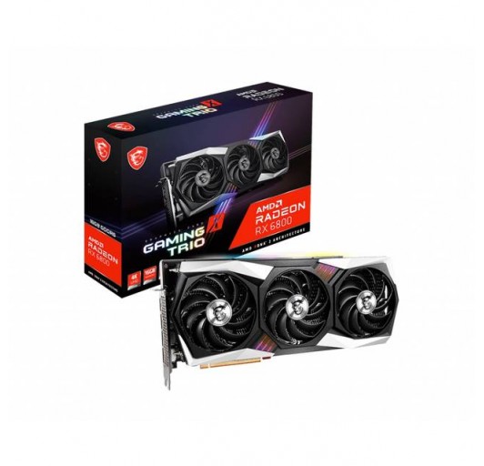 MSI AMD Radeon RX 6800 GAMING X TRIO 16GB GDDR6 HDMI/3DP PCI-E 4.0