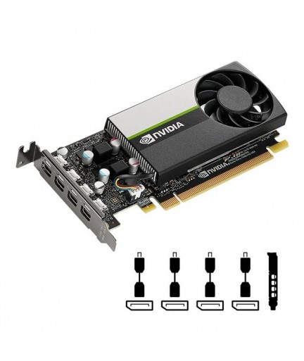 PNY NVIDIA Quadro T1000 VCNT1000-PB 4GB GDDR6 4Mini-DP  Low Profile