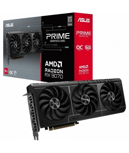 Asus AMD Radeon RX 9070 Graphic Card - 16 GB GDDR6 (PRIME-RX9070-O16G) Asus AMD Radeon RX 9070 Graphic Card - 16 GB GDDR6 (PRIME-RX9070-O16G)