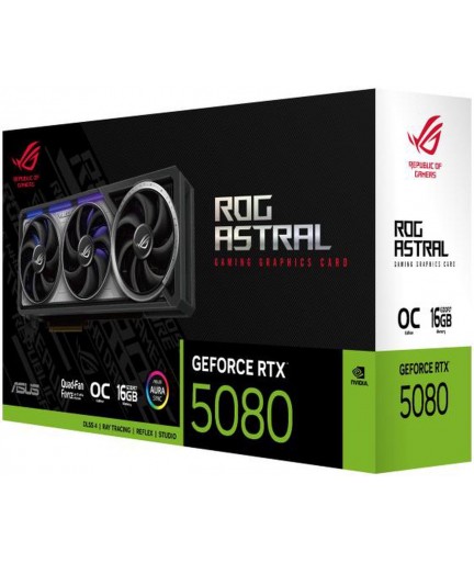ASUS ROG Astral GeForce RTX 5080 16GB GDDR7 OC Ed PCI-E 5.0 DLSS 4.0  (ROG-ASTRAL-RTX5080-O16G-GAMING) 