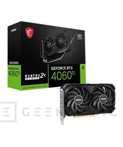 MSI Ventus 4060 Ti  2X BLACK 16G OC RTX 4060 Ti 16GB GDDR6 PCI E 4.0/