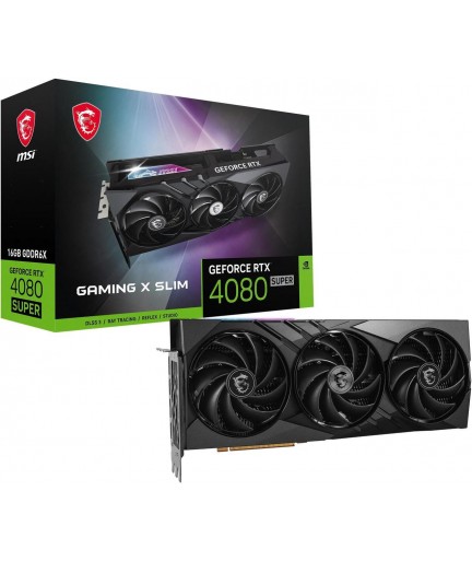 MSI Gaming GeForce RTX 4080 SUPER 16GB GDDR6X PCI Express 4.0 ATX  RTX 4080 SUPER 16G GAMING X SLIM