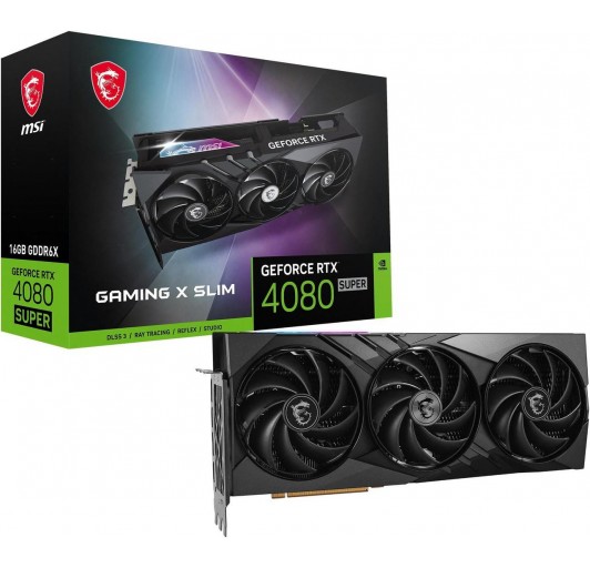 MSI Gaming GeForce RTX 4080 SUPER 16GB GDDR6X PCI Express 4.0 ATX  RTX 4080 SUPER 16G GAMING X SLIM