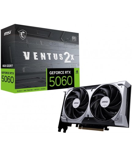 MSI Ventus GeForce RTX 5060 8GB GDDR7 PCI E 5.0 x 16 (use x8)  (RTX 5060 8G VENTUS 2X OC)