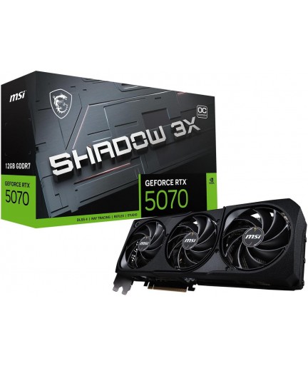 MSI SHADOW GeForce RTX 5070 12GB GDDR7 PCI-E 5.0 (RTX 5070 12G SHADOW 3X OC)