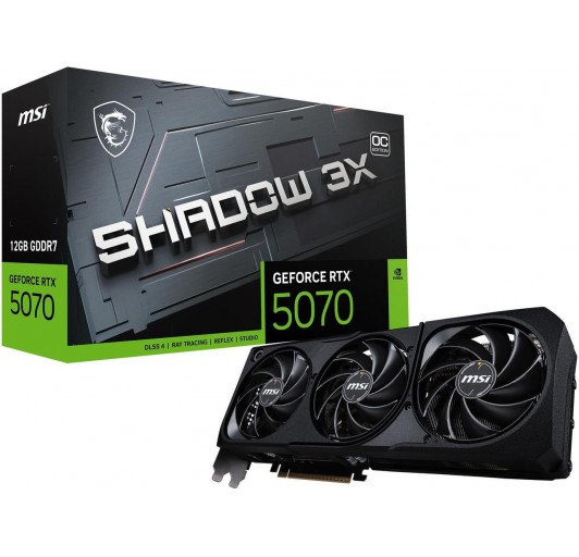 MSI SHADOW GeForce RTX 5070 12GB GDDR7 PCI-E 5.0 (RTX 5070 12G SHADOW 3X OC)