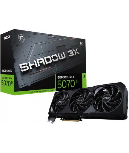 MSI SHADOW GeForce RTX 5070 Ti 16GB GDDR7 PCI.E 5.0 (RTX 5070 TI 16G SHADOW 3X OC)