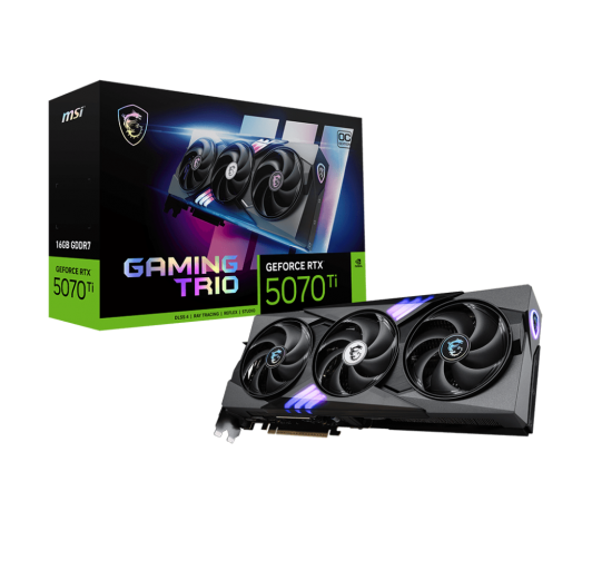 MSI Gaming GeForce RTX 5070 Ti 16GB GDDR7 PCI Express 5.0 Video Card RTX 5070 Ti 16G GAMING TRIO OC PLUS