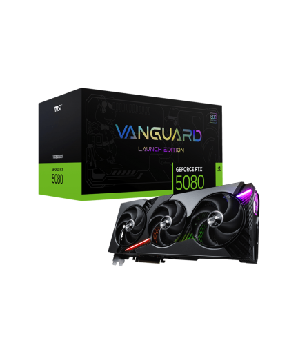 MSI VANGUARD GeForce RTX 5080 16GB GDDR7 PCI E 5.0 ( RTX 5080 16G VANGUARD SOC LAUNCH EDITION )