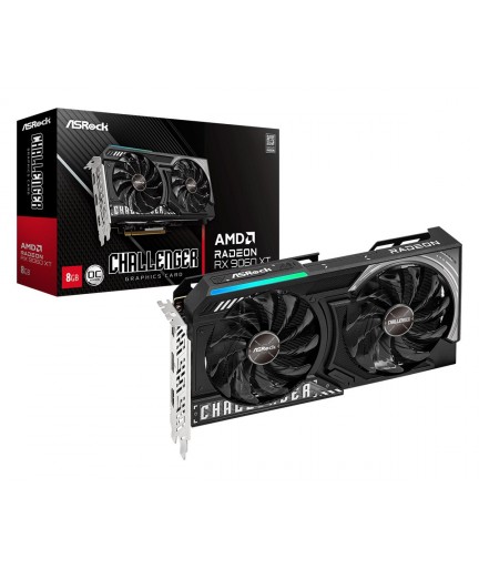 ASROCK AMD Radeon RX 9060 XT Challenger 8GB OC 8GB GDDR6 PCI 5.0 x16  RX9060XT CL 8GO
