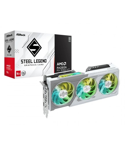 ASROCK AMD Radeon RX 9060 XT Steel Legend 16GB OC 16GB GDDR6 PCI-Ex 5.0 x16  (RX9060XT SL 16GO)