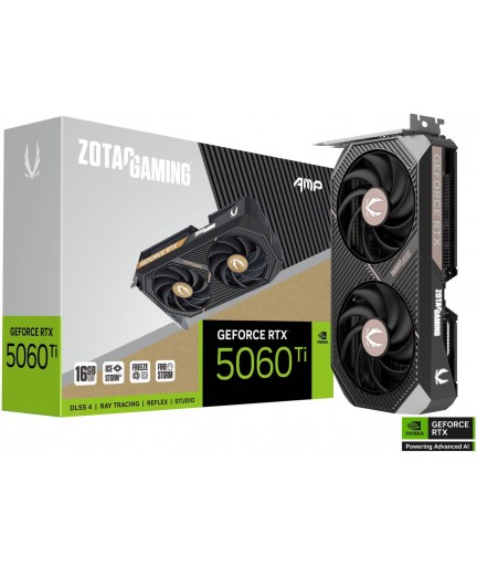 ZOTAC AMP GeForce RTX 5060 Ti 16GB GDDR7 PCI.E 5.0 x8 ATX (ZT-B50620F-10M)