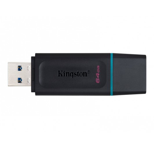 Kingston  64GB DataTraveler Exodia - USB flash drive - - USB 3.2 Gen 1 - black with teal