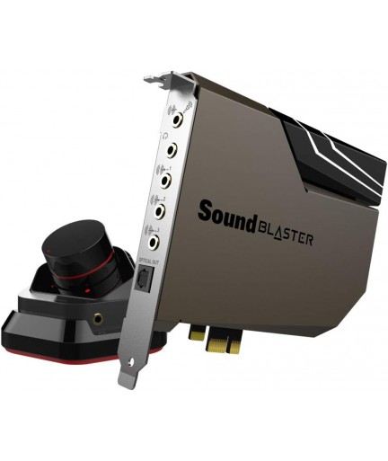 Sound Blaster AE-7 PCIe interna de alta resolución, procesador de cuatro núcleos, 127dB DNR ESS SABRE clase 9018 DAC, Xamp discreto personalizado bi-amp, discreto